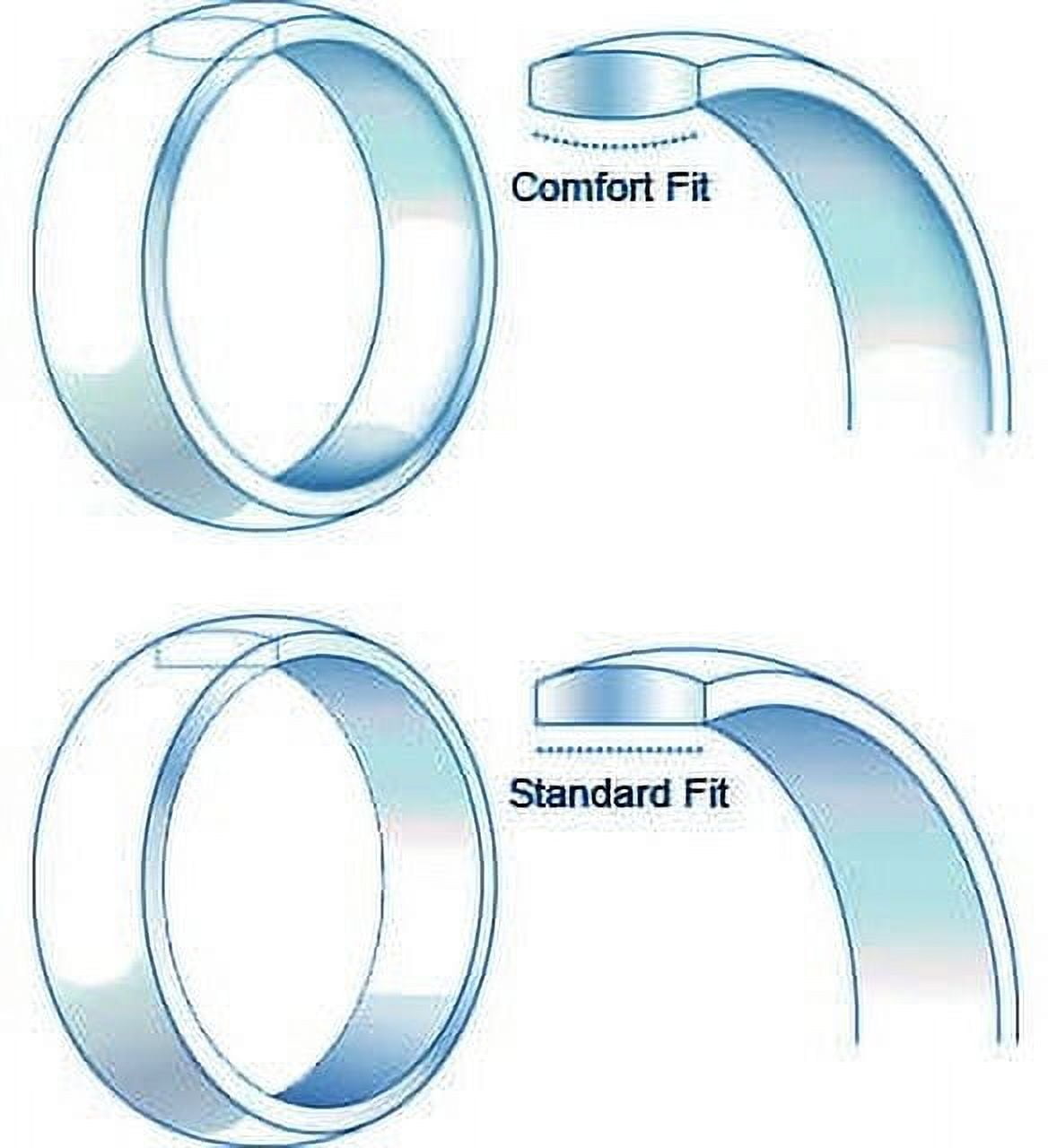 Tungsten Wedding Band Ring 8mm Men's Engagement Black & Silver Celtic Dragon Black Carbon Fiber Inlay